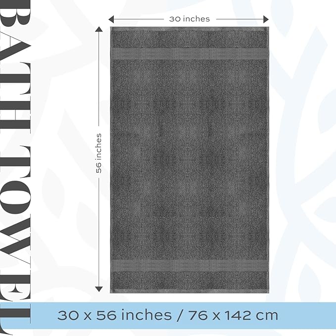 White Classic Luxury Bath Towels Extra Large - Image 4