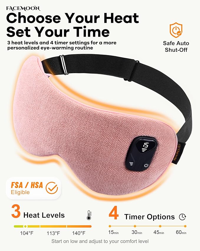 FACEMOON Cordless Heated Eye Mask - Image 4