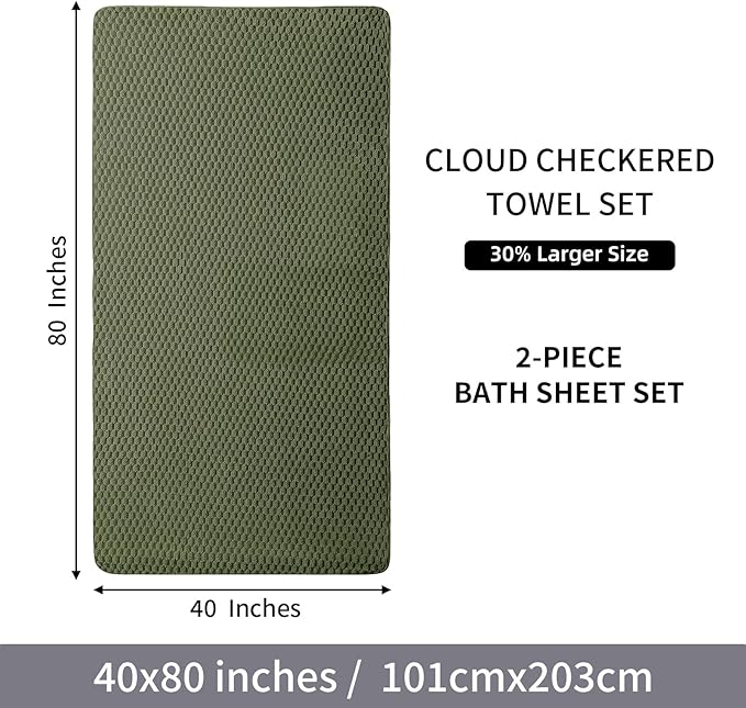 Extra Large Bath Towel Sheet-40x80 Inches Oversized, Super Soft, Quick Dry - Image 7