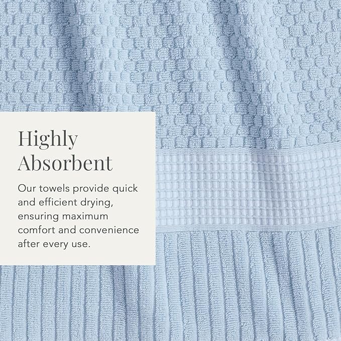 NY Loft 100% Cotton Hand Towel 6 Pack | Super Soft & Absorbent Quick-Dry Hand - Image 7