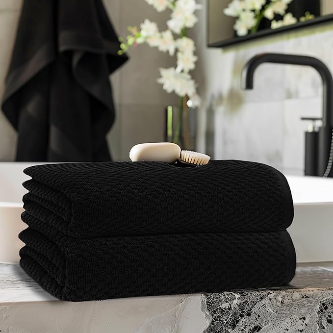 COTTON CRAFT Waffle Bath Sheets - Image 2