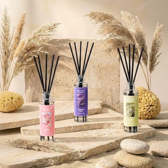 Airkeep Reed Diffuser Oil Refill/Jasmine Lily/3.38 oz / 1 Pack/Air Freshener & - Image 5