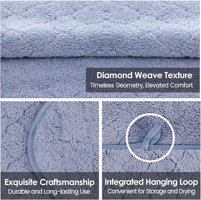 JML Bath Towels, Large Microfiber Towel Set, Ultra Soft, Super Absorbent - Image 3