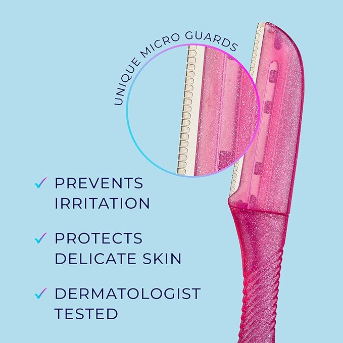 Schick Womens Silk Touch-Up Eyebrow Razor 3 Count - Image 6