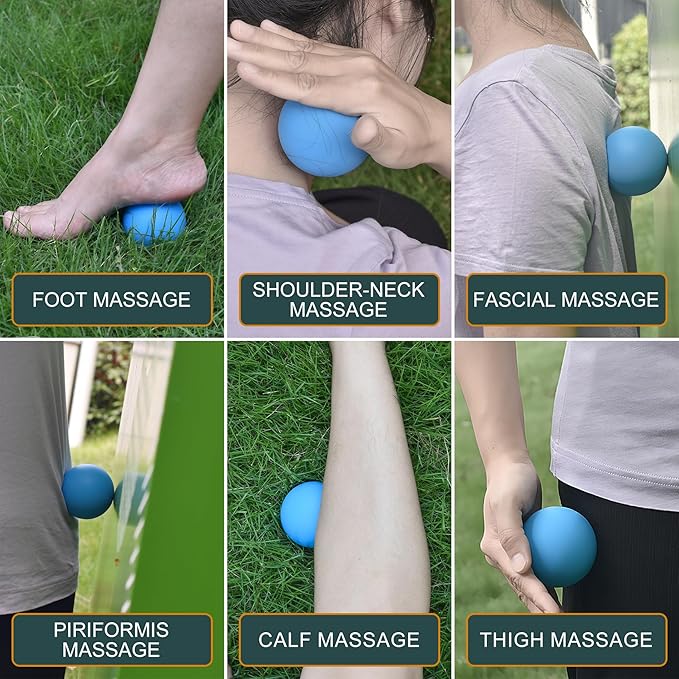 Massage Lacrosse Balls for Myofascial Release, Yoga Deep Tissue Massage - Image 6