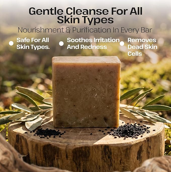 Dr. Ancient Black Seed Soap Bar – Organic, Vegan Handmade Soap - Image 4