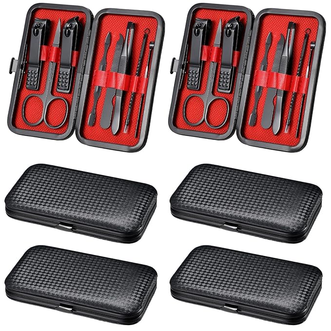 Hanaive 6 Set Manicure Set 48 Pcs Nail Clippers Pedicure Kit Gift by Hanaive