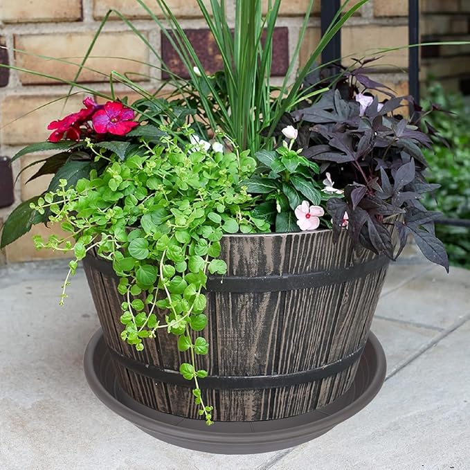 2 Pack of 19 inch Plant Saucer, Large Plant Tray, Heavy Sturdy Plant Drainage - Image 3