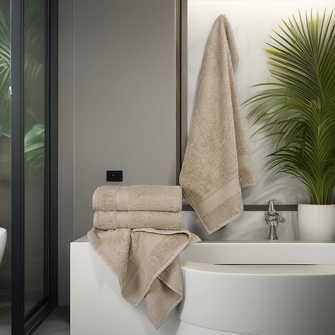 Commercial Bulk Pack of 12 Large Bath Towels – 100% Cotton Terry 24" x 50" – - Image 6