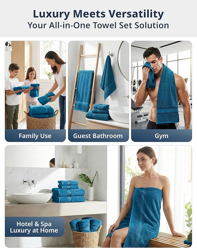 LANE LINEN Luxury Bath Towels Set - Image 7
