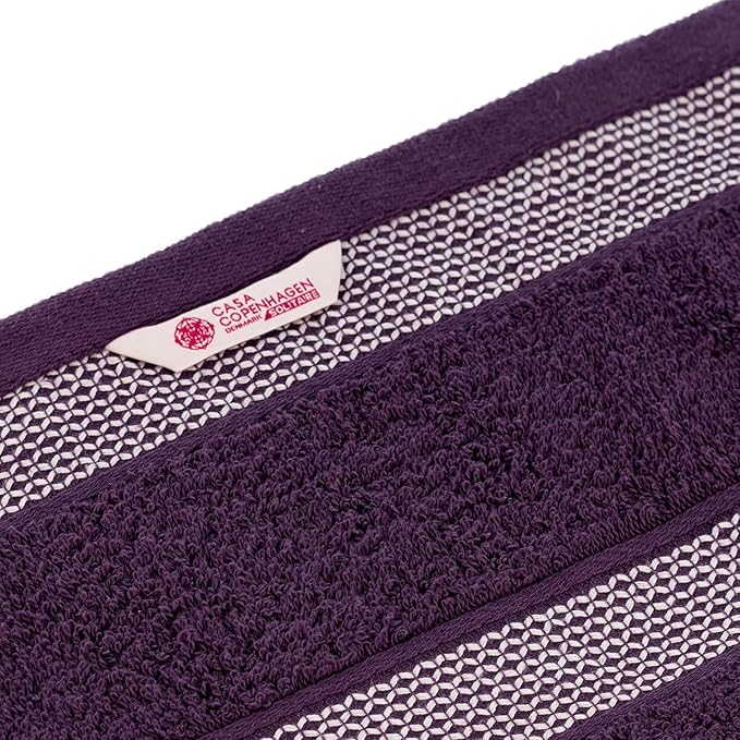CASA COPENHAGEN Solitaire 6Pcs 100% Egyptian Cotton Large Designer Towels Gift - Image 6