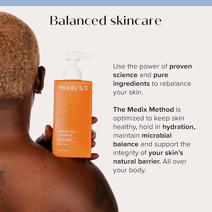 Medix 5.5 Argan Oil Cream + Vitamin E Anti Aging Skin Care Moisturizer Body - Image 6