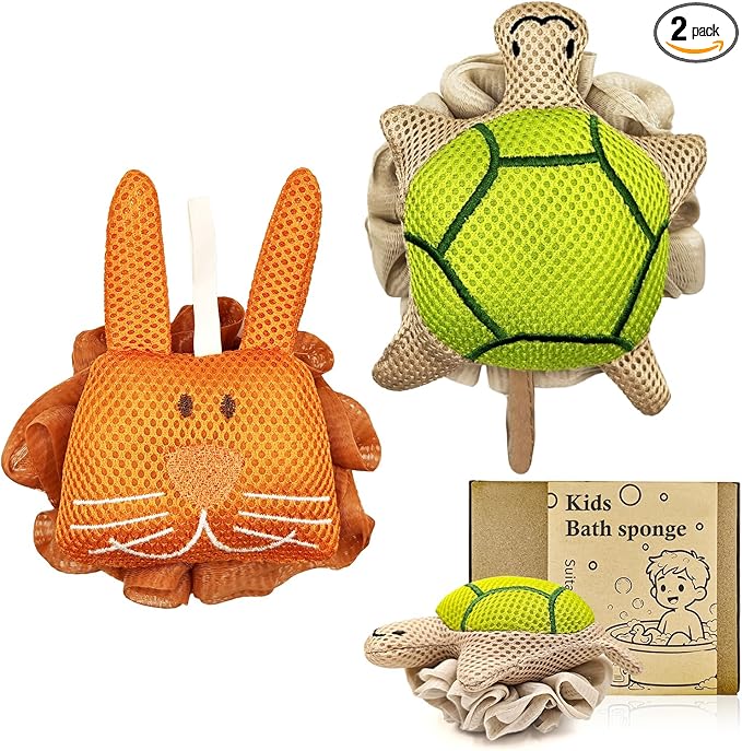 Kids Bath Sponge, Soft Mesh Shower Pouf by Unknown