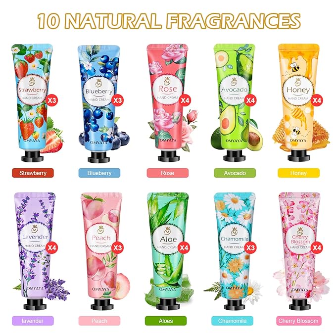 36 Pack Hand Cream Set, Hand Lotion Travel Size, Mothers Day Gifts - Image 2
