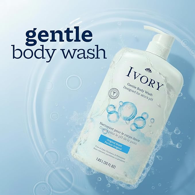 Ivory Body Wash, Designed for the Whole Family, Gentle Formula, Free of Dyes - Image 3