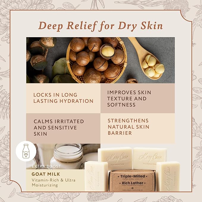 Mary Case Goat Milk & Shea Butter Bar Soap Set of 4 | Natural Soap - Image 5