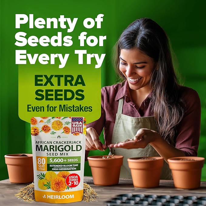 HOME GROWN Marigold Seeds Bulk Mix - Image 7