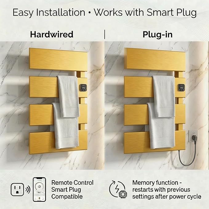 Electric Towel Warmer, Heated Towel Rack - Image 5
