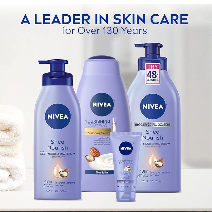 NIVEA Shea Nourish Body Lotion for Dry Skin - Image 7
