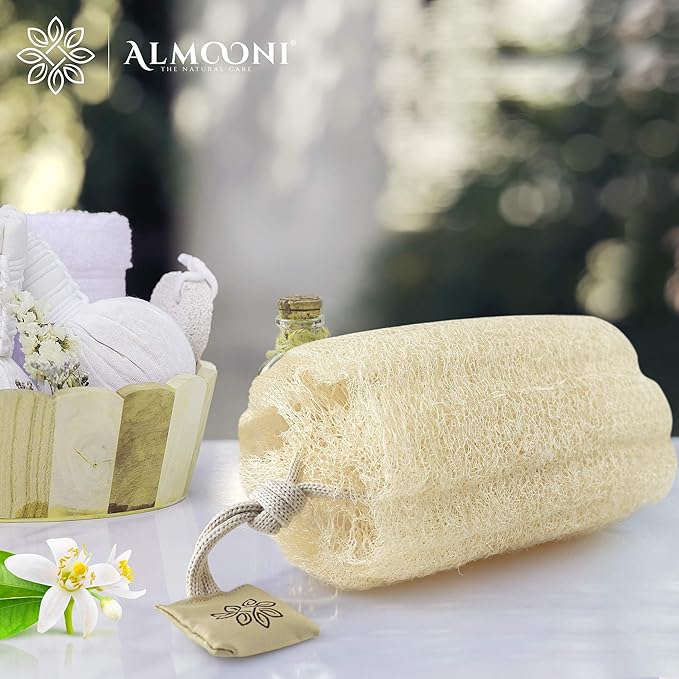 Almooni Egyptian Loofah Exfoliating Body Scrubber, Natural Real Egyptian Shower - Image 4