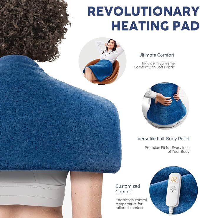 Mothers Day Gifts for Mom Her, Heating Pad for Back Pain & Cramps, Menstrual - Image 2