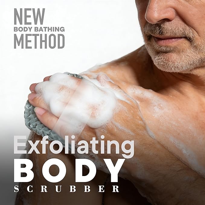Bath Mitt - Exfoliating Glove, Honeycomb Body Scrubber, Massage Body Scrub - Image 2
