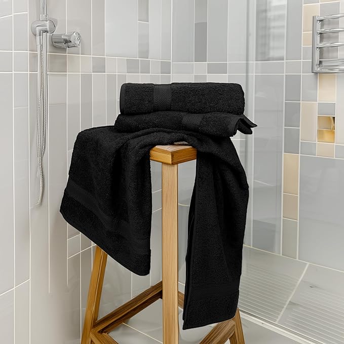 Commercial Bulk Pack of 12 Large Bath Towels – 100% Cotton Terry 24" x 50" – - Image 4