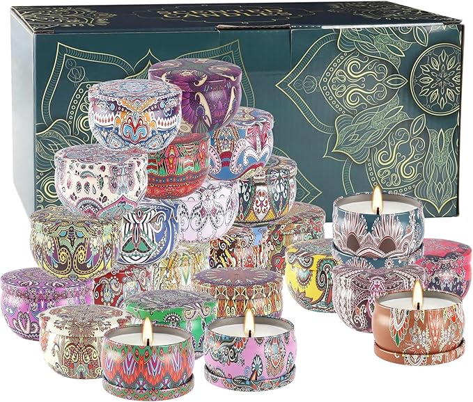 WPONSZU Scented Candles Gift Set, 2.5 oz Soy Wax Aromatherapy Candle - Image 3