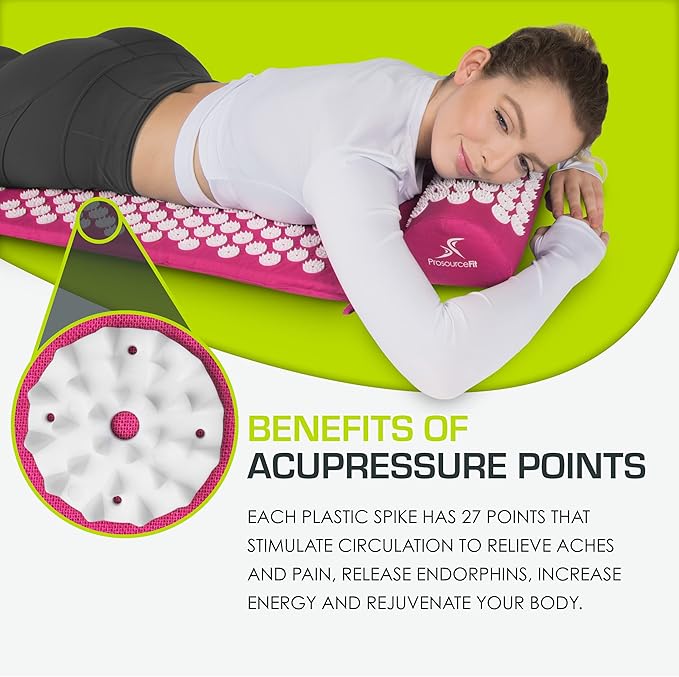 ProsourceFit Acupressure Mat and Pillow Set - Image 3