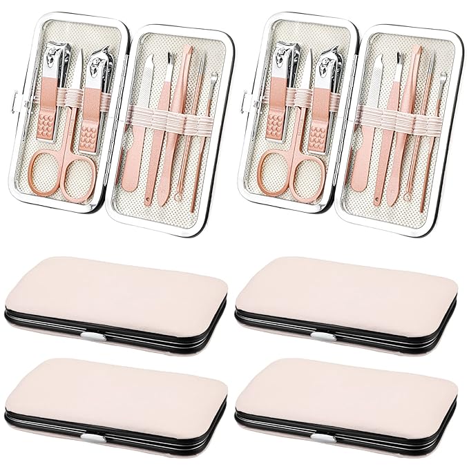 Hanaive 6 Set Manicure Set 48 Pcs Nail Clippers Pedicure Kit Gift by Hanaive