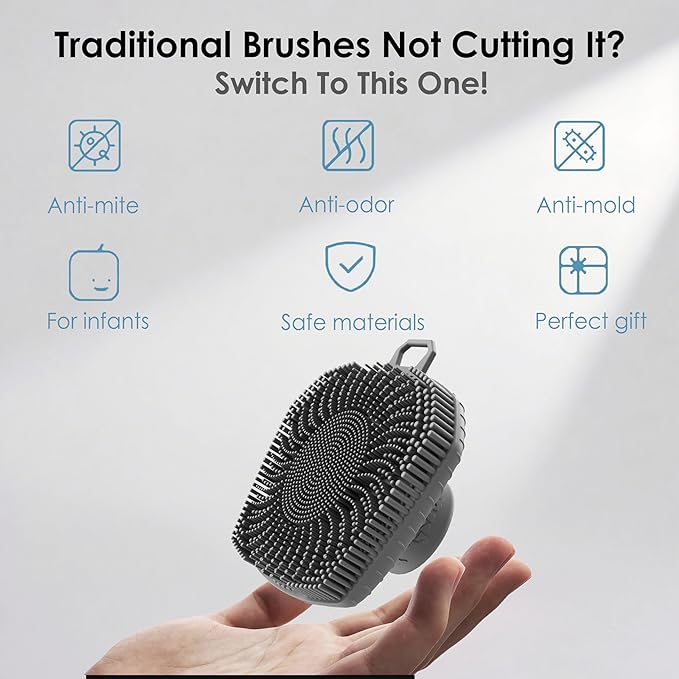 RamPula Face Scrubber & African Net, Silicone Exfoliating Brush - Image 7