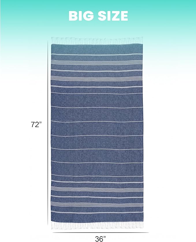Turkish Beach Towels Yoga Blanket Gym Workout Towel Mens Birthday Gift Ideas - Image 4