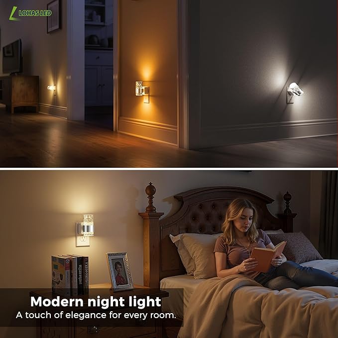 L LOHAS LED Night Lights Plug into Wall, Dimmable Night Light - Image 7