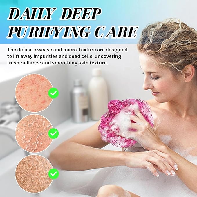 African Net Sponge Authentic Exfoliating Body Scrubber - Image 5
