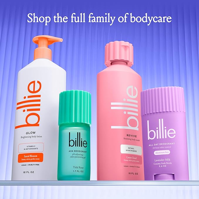 Billie Reviving and Renewing Women's Body Wash, 18 fl oz, Cotton Cloud Scent - Image 7