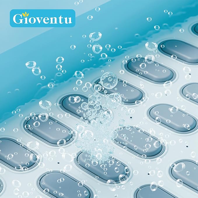 Powerful Bubble Spa Mat – Fits Most Bathtubs, Portable 6-Speed Bathtub Massager - Image 3