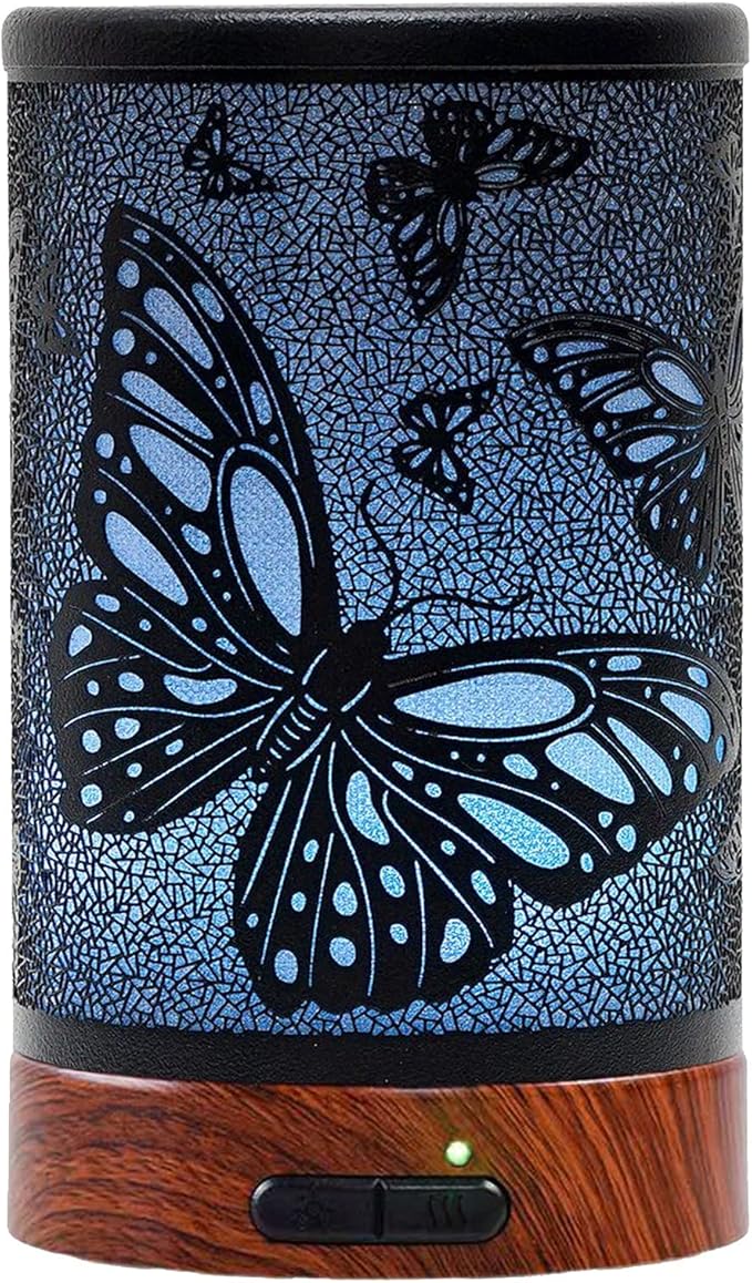 EQUSUPRO Essential Oil Diffuser 150ml Black Metal Aromatherapy Oil Diffuser by EQUSUPRO
