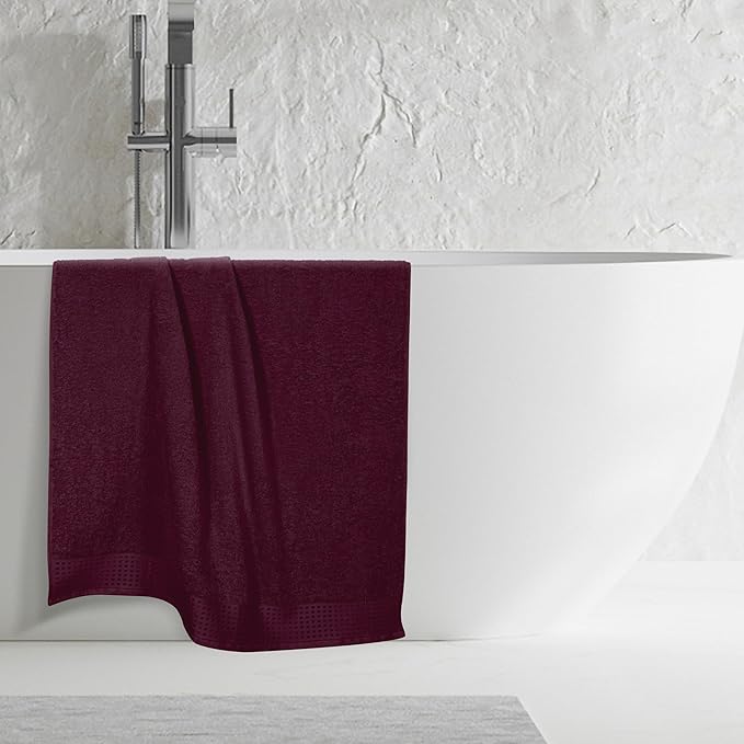 GLAMBURG 100% Cotton Oversized 2 Pack Bath Sheets 35x70, Ultra Soft Highly - Image 5