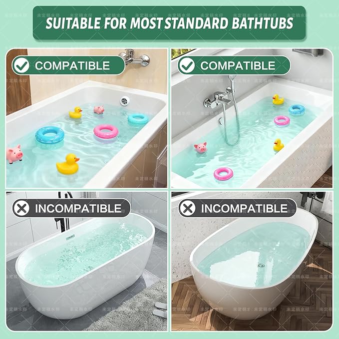 Bathtub splash guard for tub kids& Bath Shelf for Kids – Toddler Bath Tray - Image 7