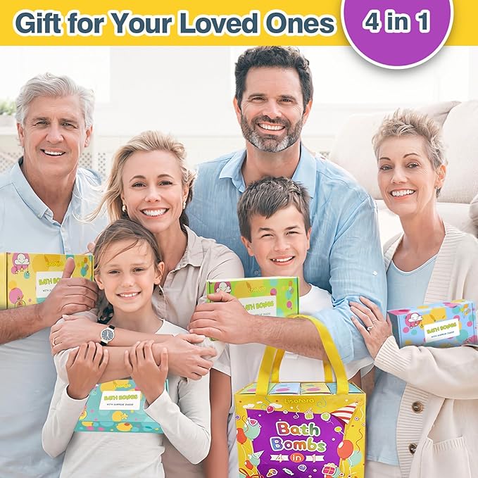 Bath Bombs for Kids with Surprise Inside, 32 Pack Kids Bath Bombs with Land & - Image 2