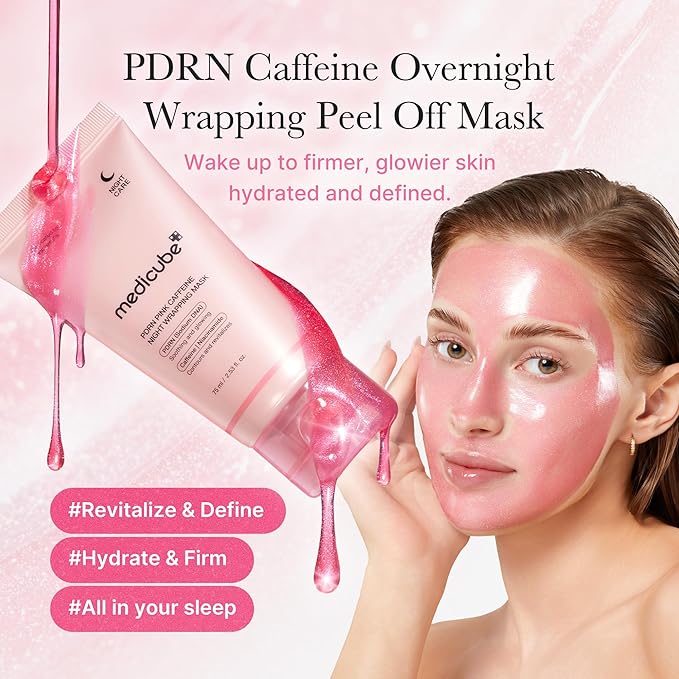 medicube Wrapping Mask PDRN Caffeine Overnight Peel Off Facial Mask | Firming - Image 3