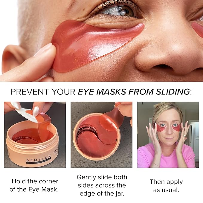 DRMTLGY Brightening Eye Masks – Biodegradable Hydrogel Under Eye Patches - Image 10