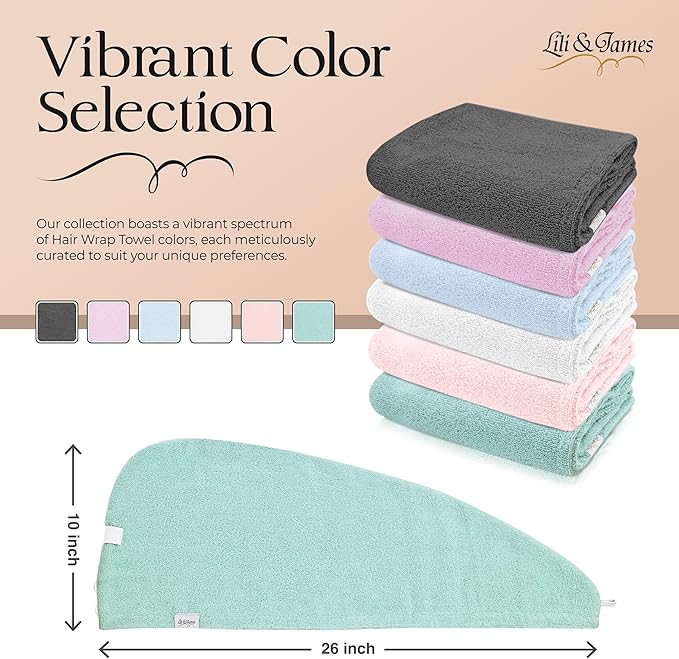 Cotton Hair Towel Wrap for Women/Kids | Quick Dry, Soft & Absorbent 420-GSM - Image 2
