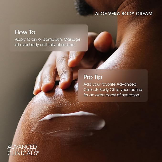 Advanced Clinicals Aloe Vera Lotion Skin Care Relief | Vitamin E Infused - Image 7