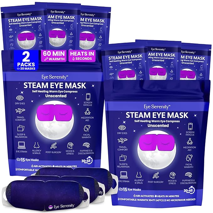 Eye Serenity Steam Eye Mask, Heated Eye Mask, Self Heating Warm Compress - Image 9