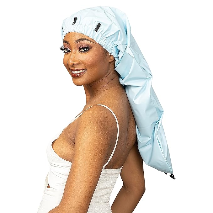 Esha Girl - Shower Cap for Extra Long Hair, Twists – Waterproof – Snug Fit by ESHAGIRL