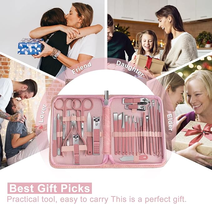 Women Manicure kit Professional sat Nail Set kit Pedicure Kit 30 in 1 Nail - Image 7