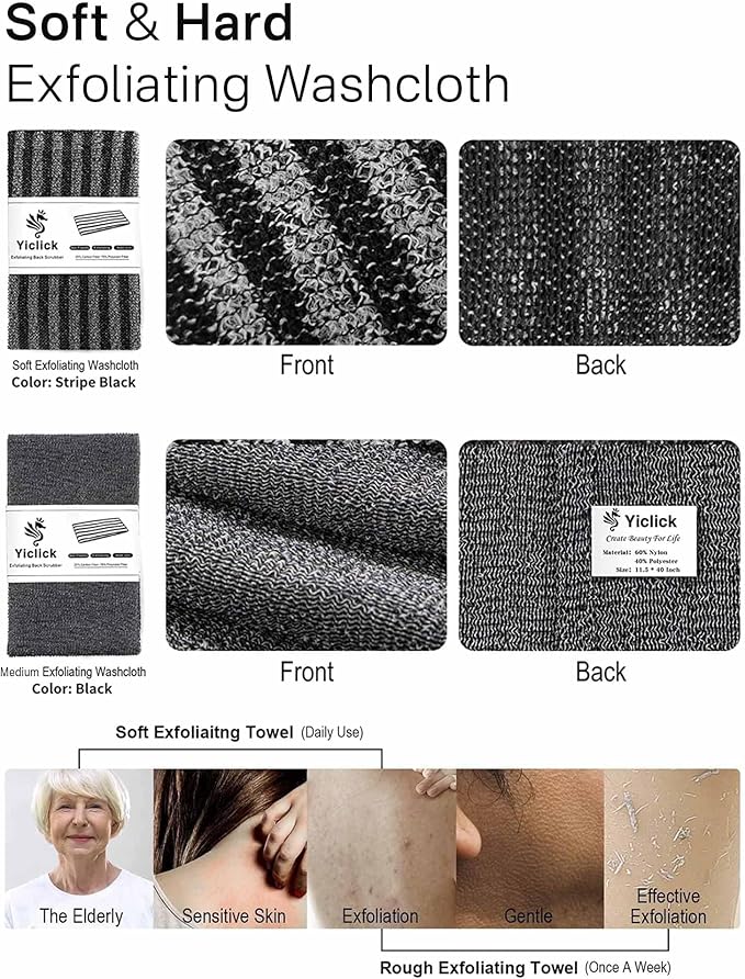 Yiclick Exfoliating Washcloth Towel - Image 6