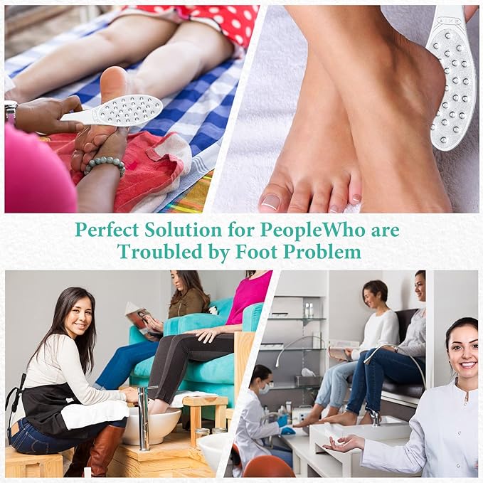 2 Pcs Stainless Steel Foot File Callus Remover Double Sided Metal Foot Rasp - Image 5