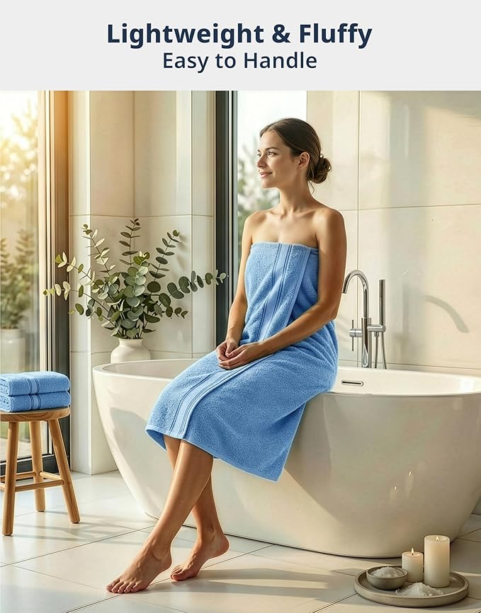 LANE LINEN 100% Cotton 4 Pack Bath Towels - Image 2